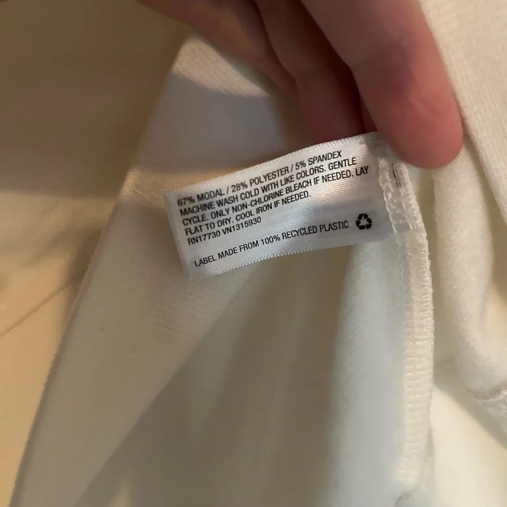 A NEW DAY Women's Cream pullover lightweight crewneck sweatshirt XL NWT! - Picture 3 of 3